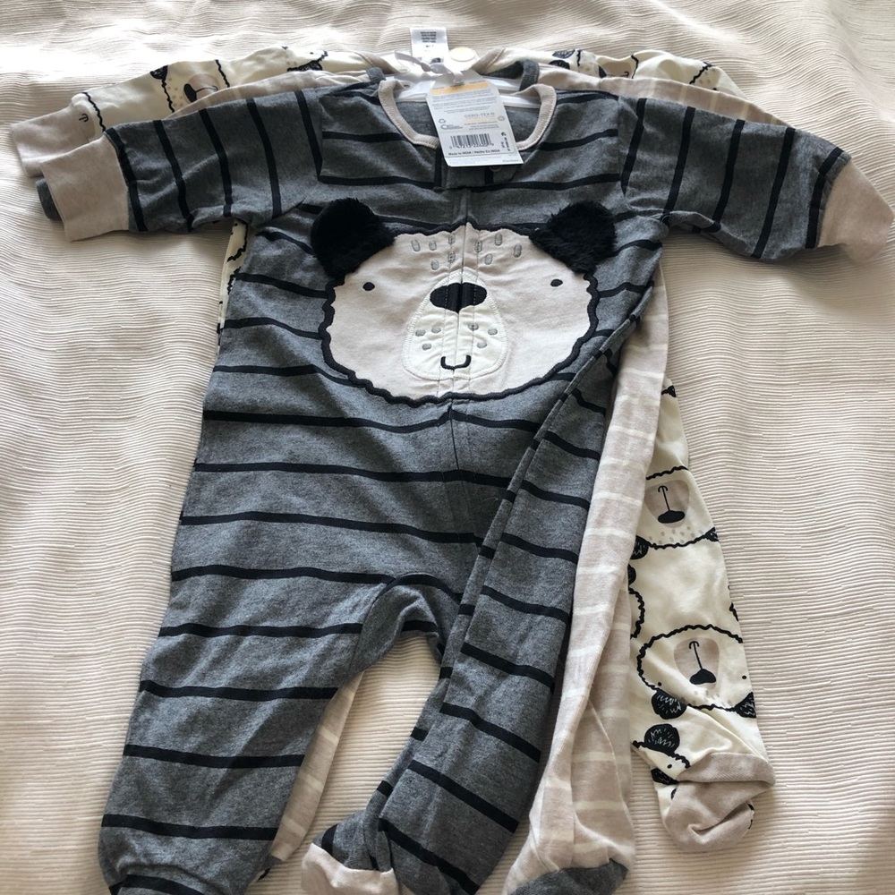3 pack bear footies